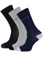 Ted Baker | Mens Three Pack Socks - Assorted