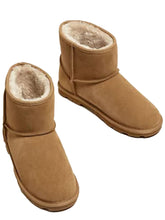 M&S | Womens Suede Boots Faux Fur Lining