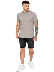 Enzo | Mens Denim Stretch Shorts