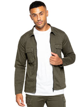 Enzo | Mens Cargo Overshirt Jacket