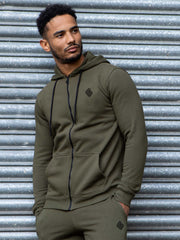 Mens Zip Up Hooded Fleece Tracksuit Top | Enzo Designer Menswear