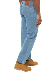 Mens Bleach Wash Classic Denim Jeans BCB2 | Blue Circle Designer Menswear