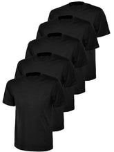 Kruze | Womens Crew Neck T-Shirts (5 Pack) - Black