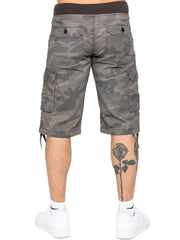 Enzo | Mens Cargo Combat Camo Shorts