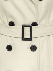 Womens Trench Coat Double Breasted Autumn Winter Long Jacket
