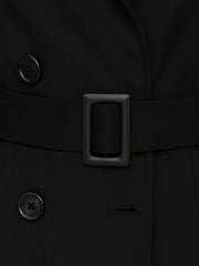 Womens Trench Coat Double Breasted Autumn Winter Long Jacket