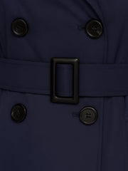 Womens Trench Coat Double Breasted Autumn Winter Long Jacket