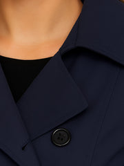 Womens Trench Coat Double Breasted Autumn Winter Long Jacket