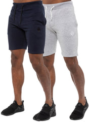 Mens Fleece Gym Shorts | Enzo Designer Menswear 2 Pack