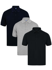 Kruze | Mens Polo T-Shirts (3 Pack)