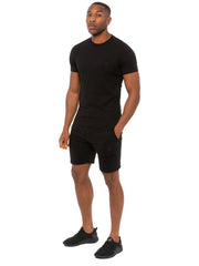 Enzo | Mens Slim Fit T-shirt and Shorts Set