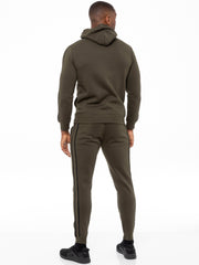 Enzo | Mens Full Zip Up Hoodie Tape Tracksuit Set