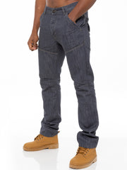 Enzo | Mens Straight Fit Denim Jeans Designer Menswear