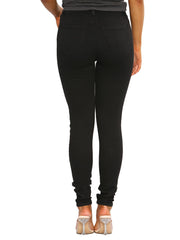 Enzo Designer | Womens Skinny Stretch Ripped Denim Jeans