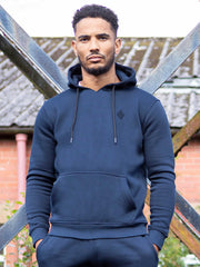 Enzo Mens Pullover Hooded Jumper