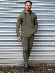 Enzo Mens Pullover Hooded Jumper