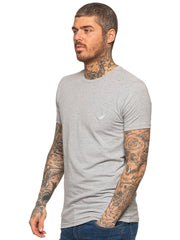 Enzo Mens Slim Fit Stretch Muscle T-Shirt