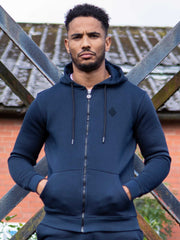 Mens Zip Up Hooded Fleece Tracksuit Top | Enzo Designer Menswear