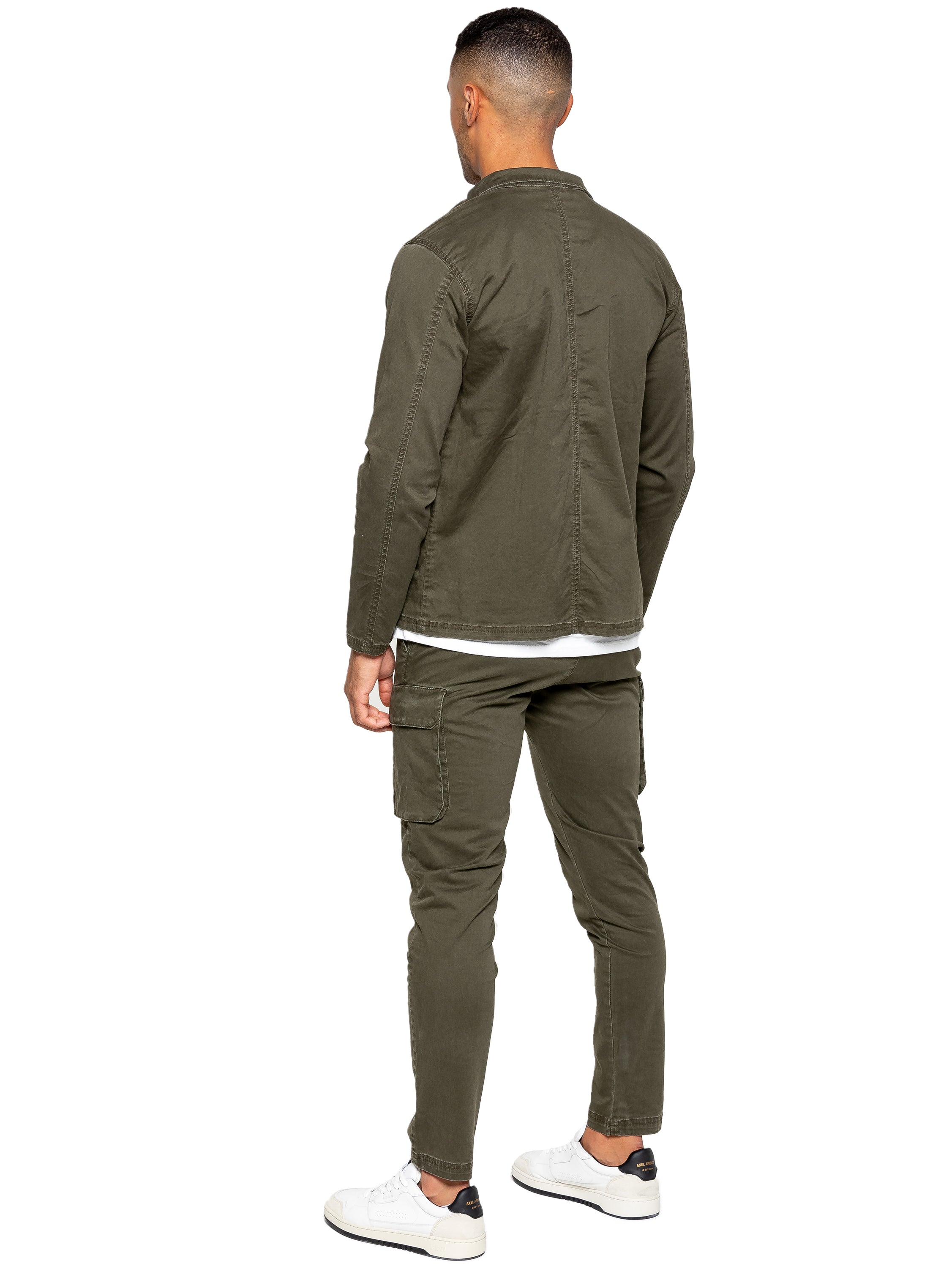 Enzo | Mens Cargo Overshirt Jacket