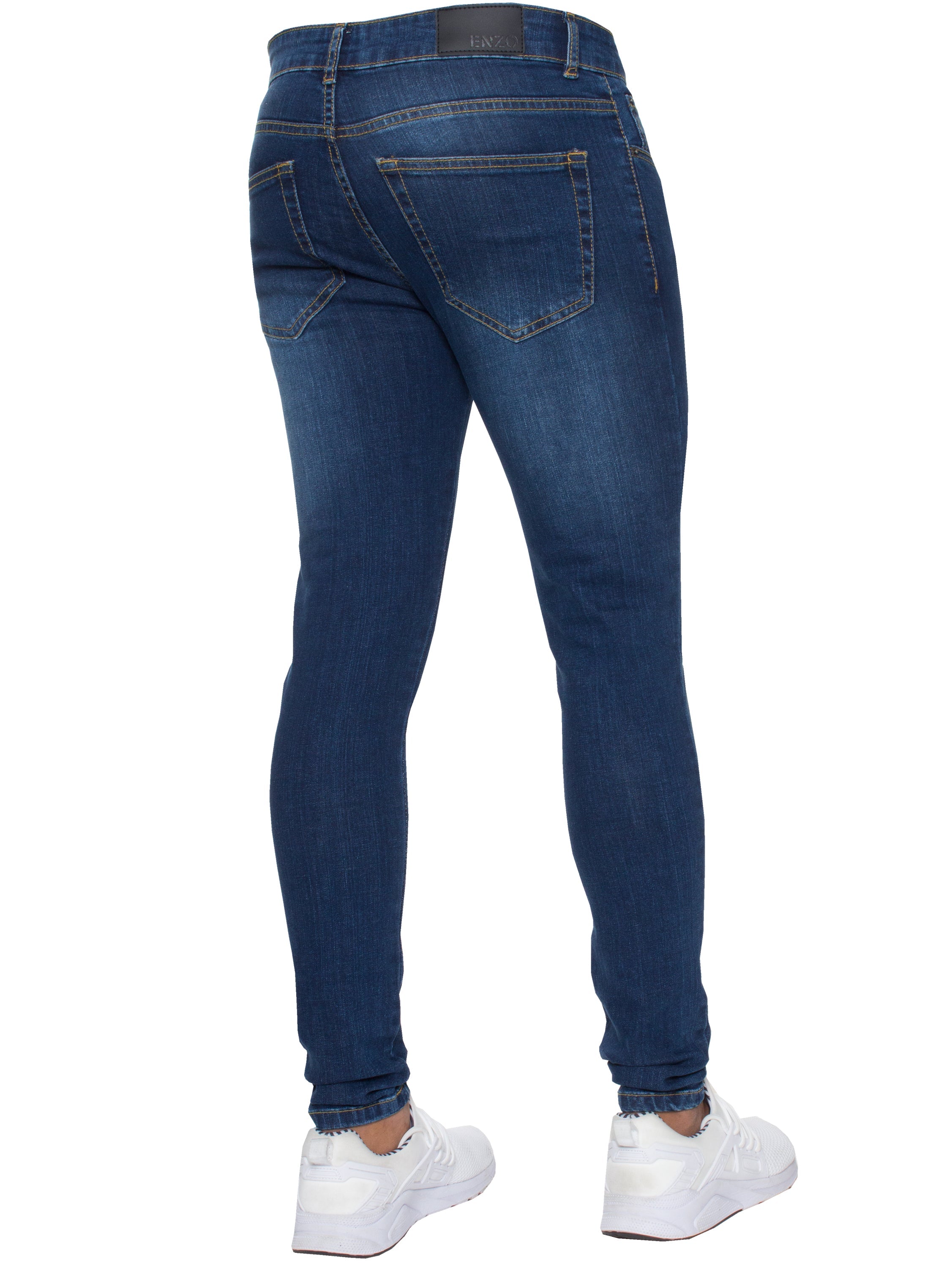 Enzo | Mens Skinny Fit Denim Jeans
