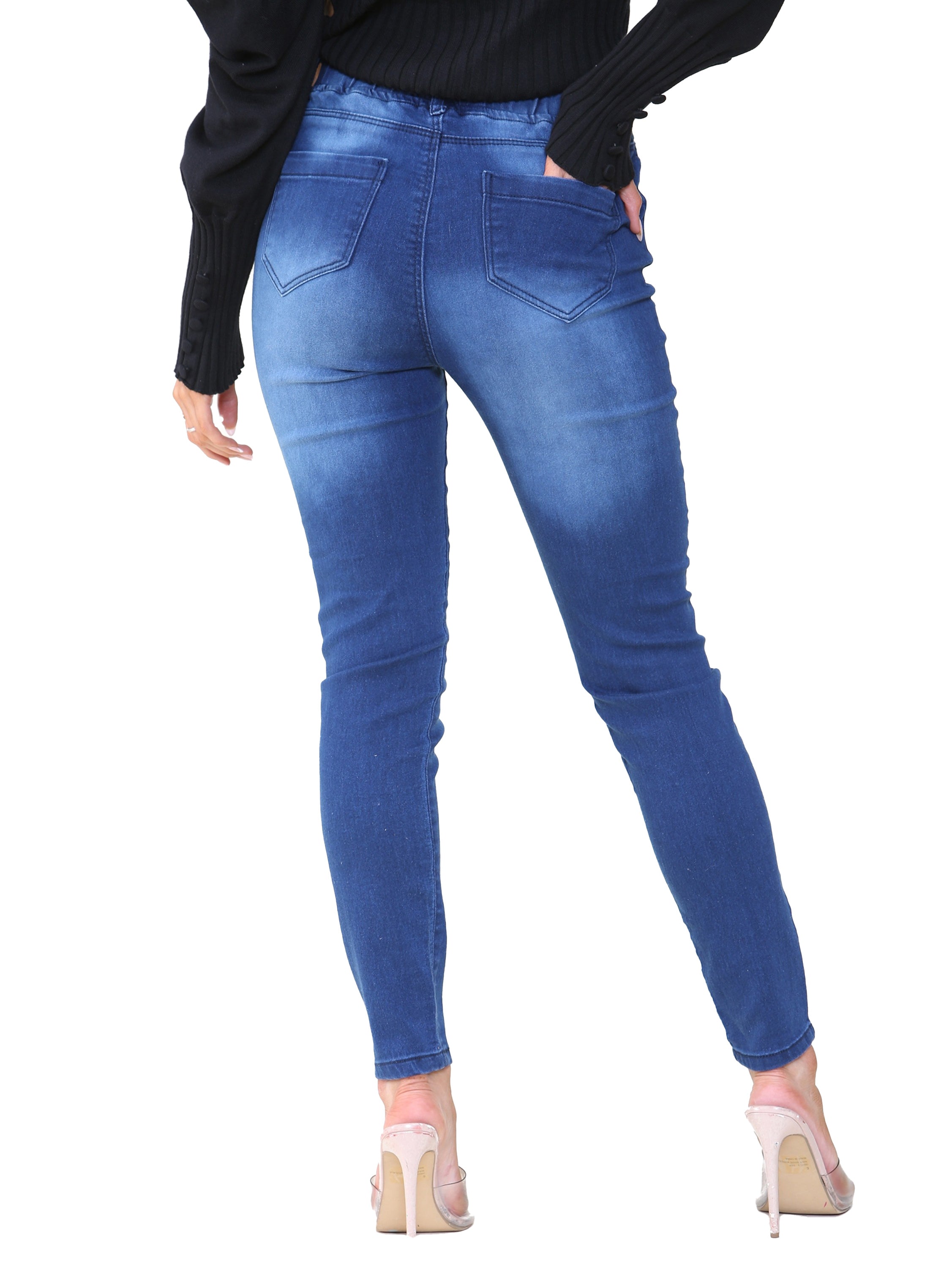 Kruze | Womens Skinny Denim Jeggings