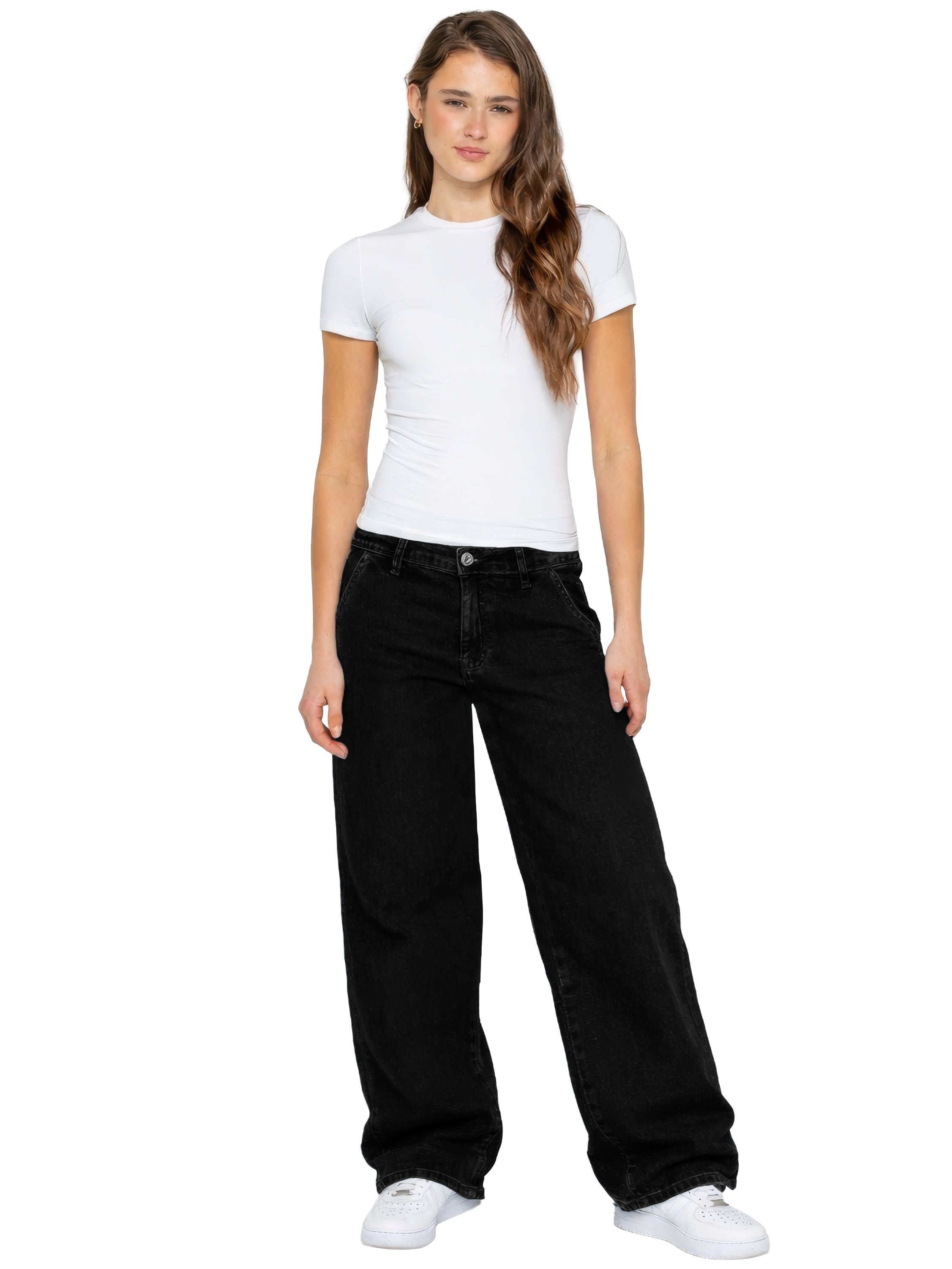 Enzo | Womens Baggy Jeans