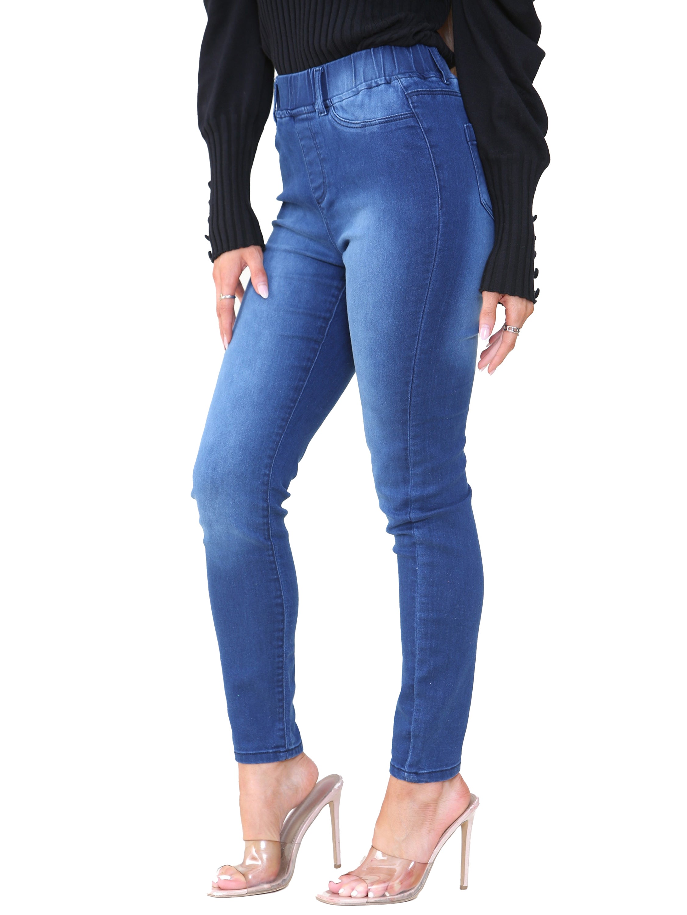 Kruze | Womens Skinny Denim Jeggings