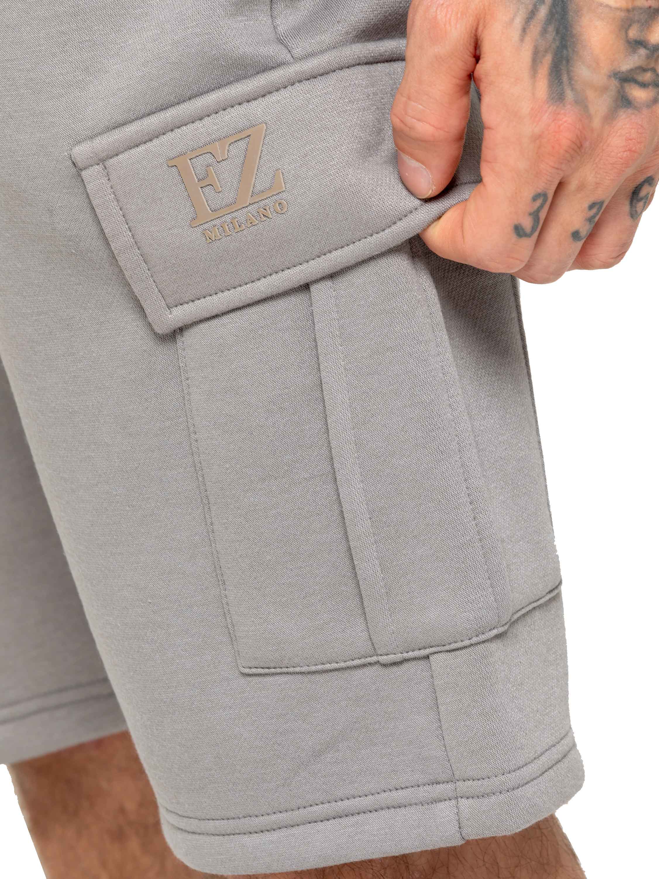 Enzo | Mens Cargo Fleece Shorts