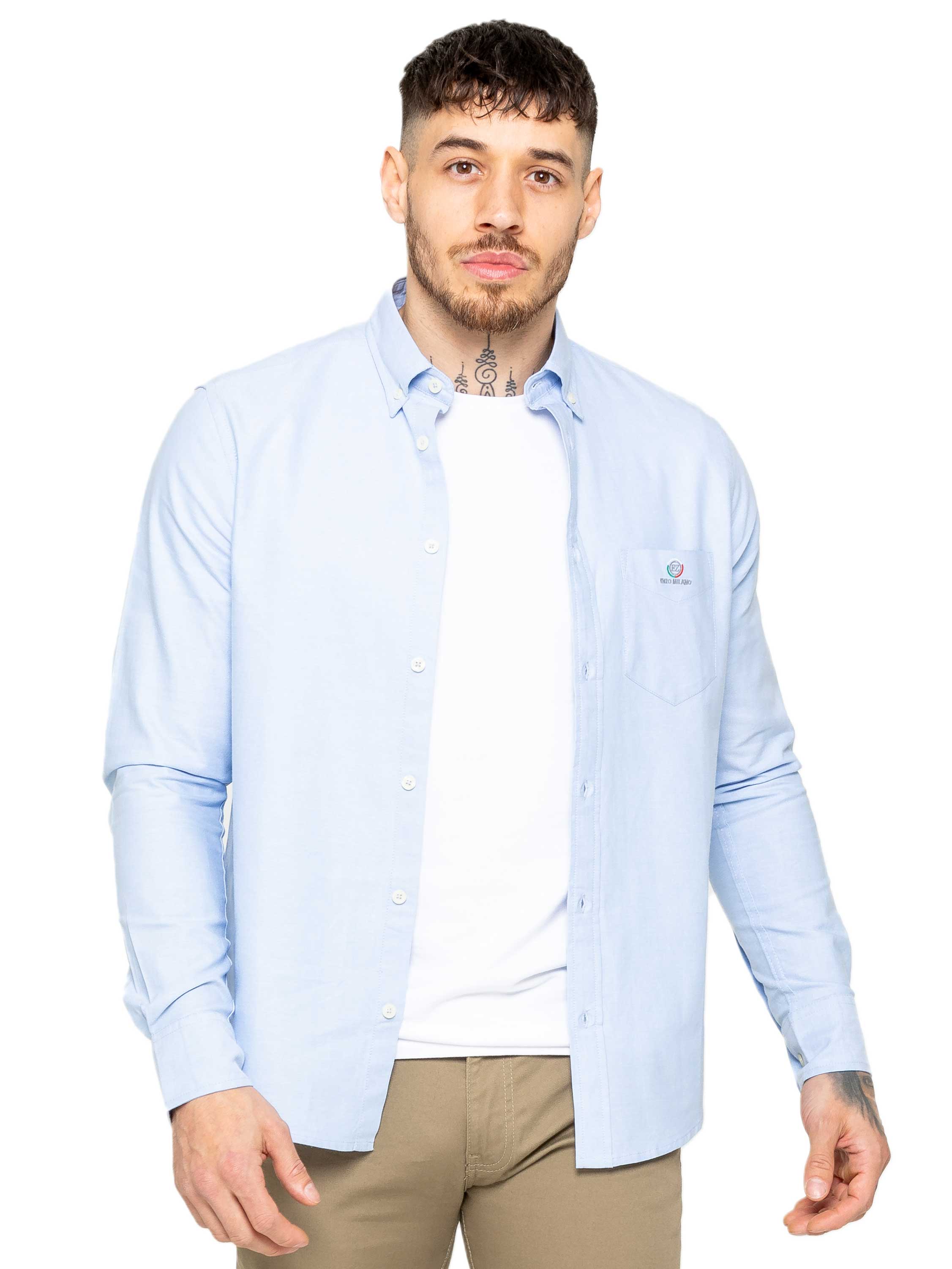 Enzo | Mens Regular Fit Oxford Shirt