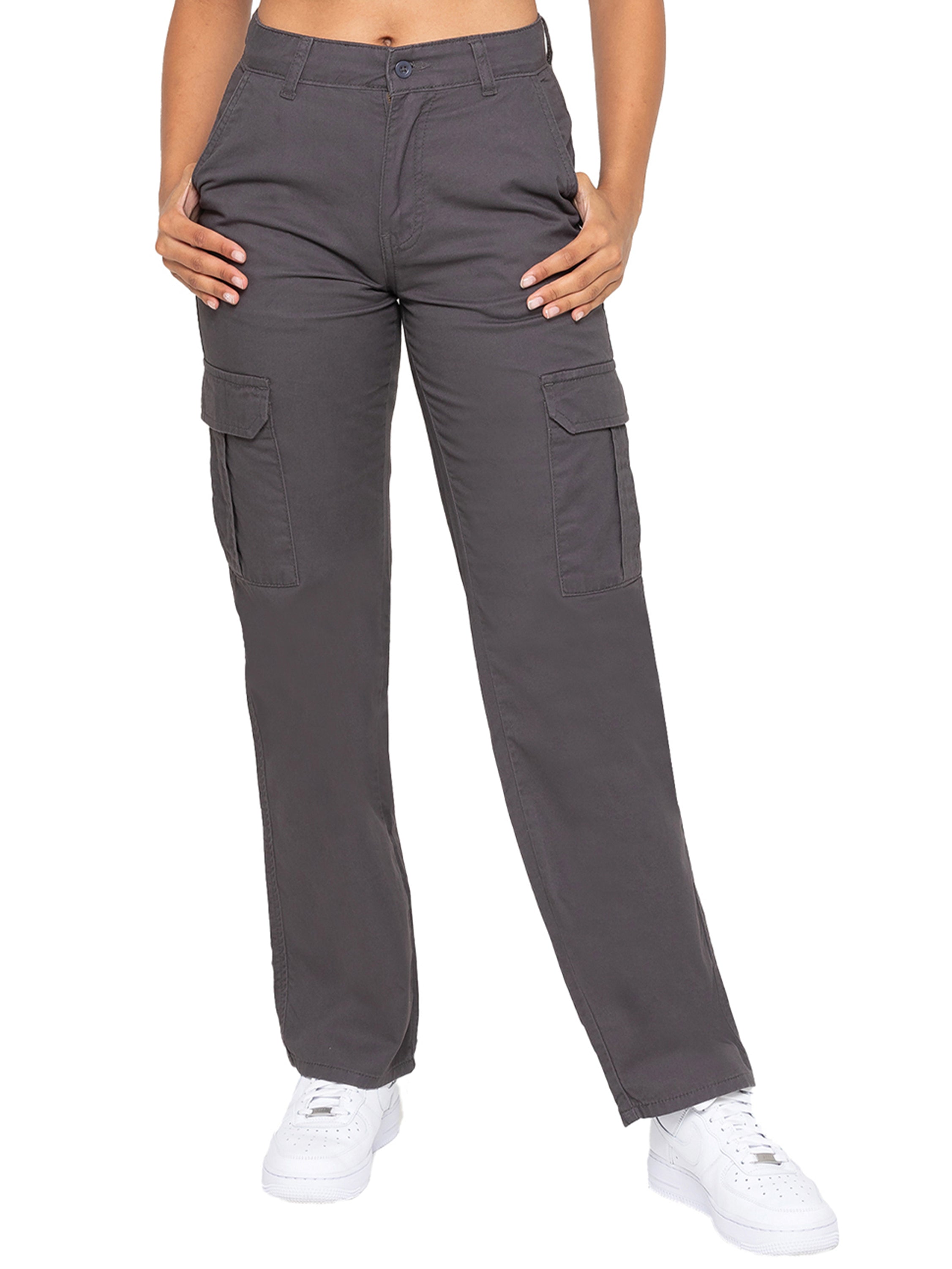 Enzo |  Womens Cargo Denim Jeans