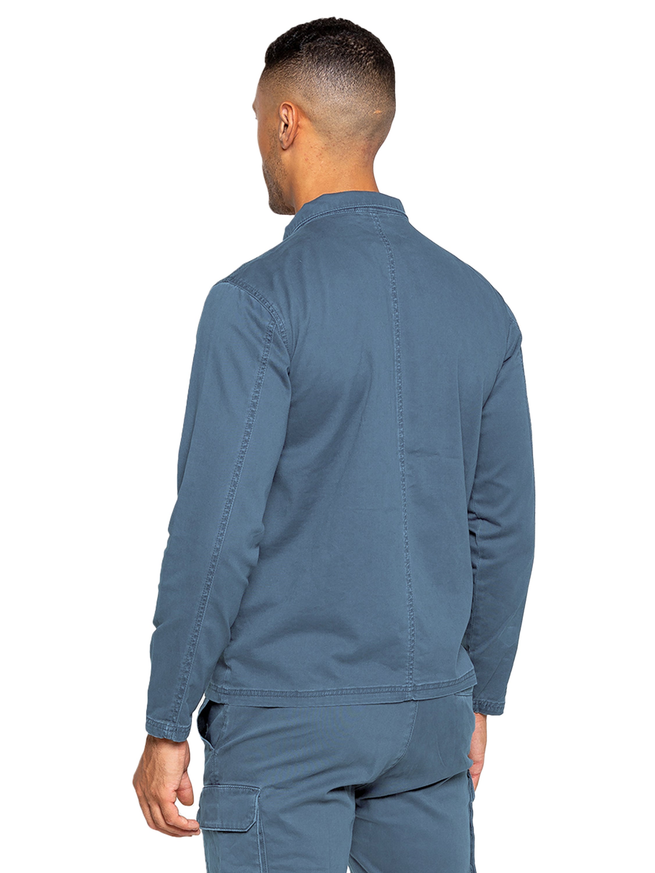 Enzo | Mens Cargo Overshirt Jacket