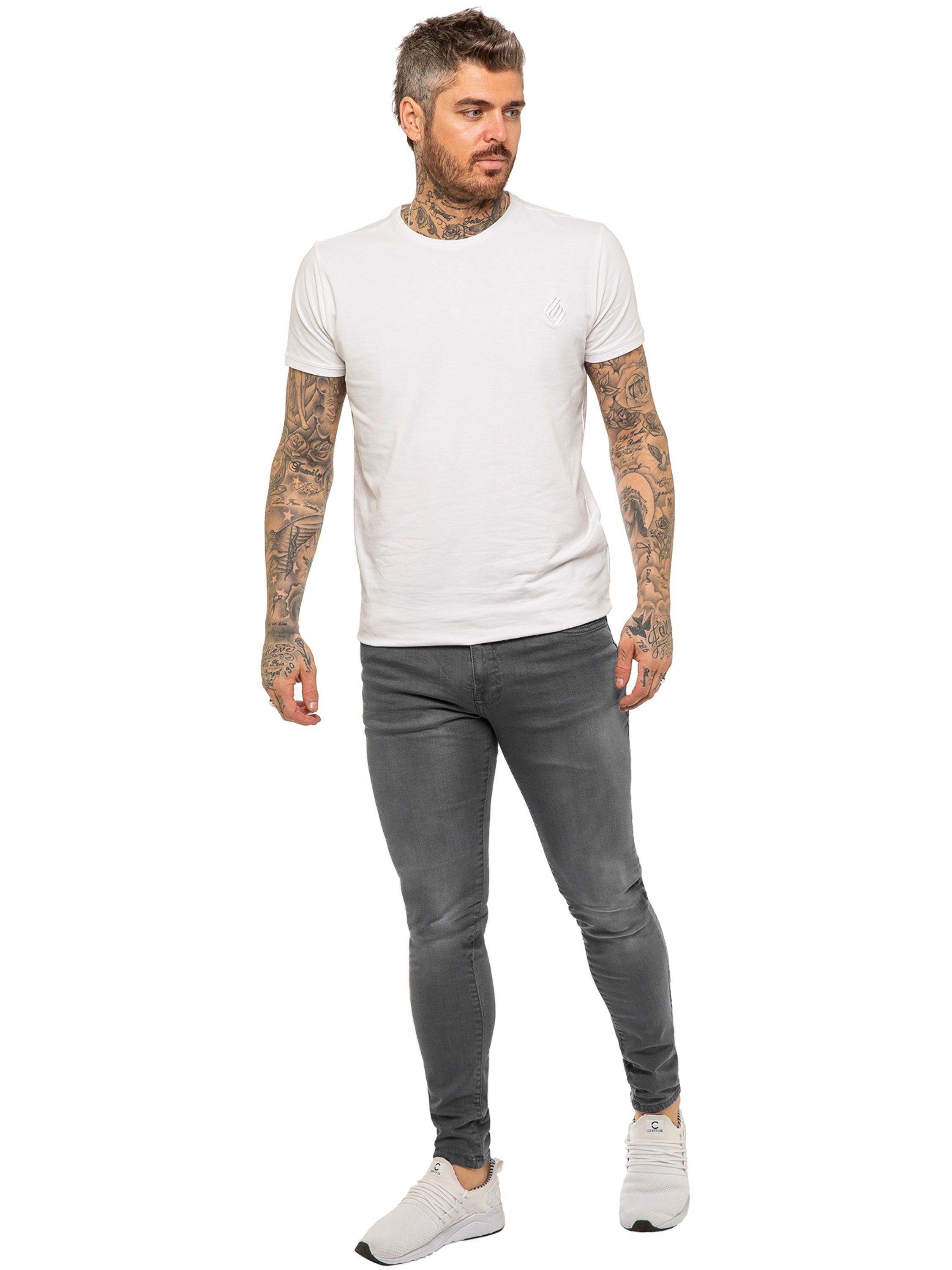 Enzo | Mens Designer Stretch Skinny Fit Jeans
