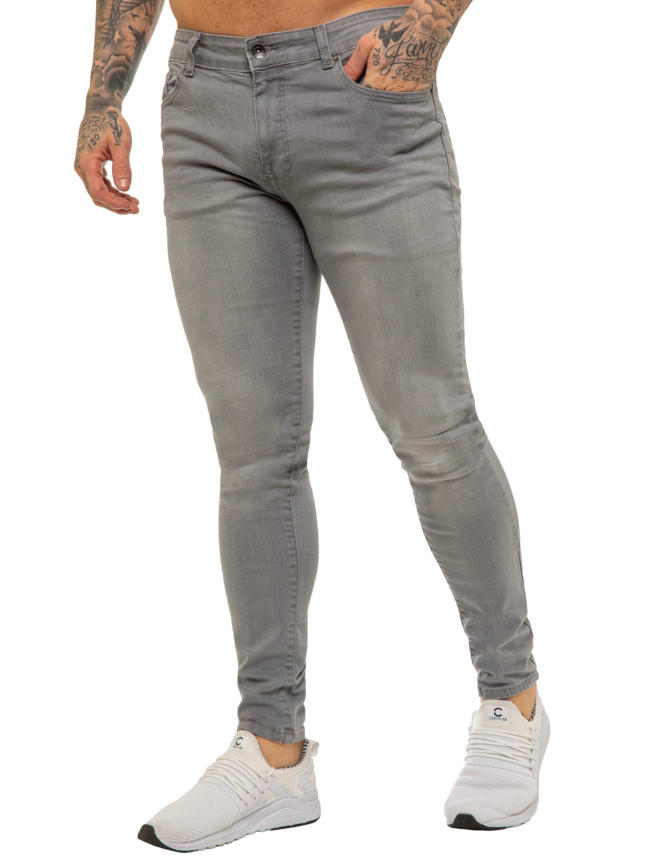 Enzo | Mens Designer Stretch Skinny Fit Jeans