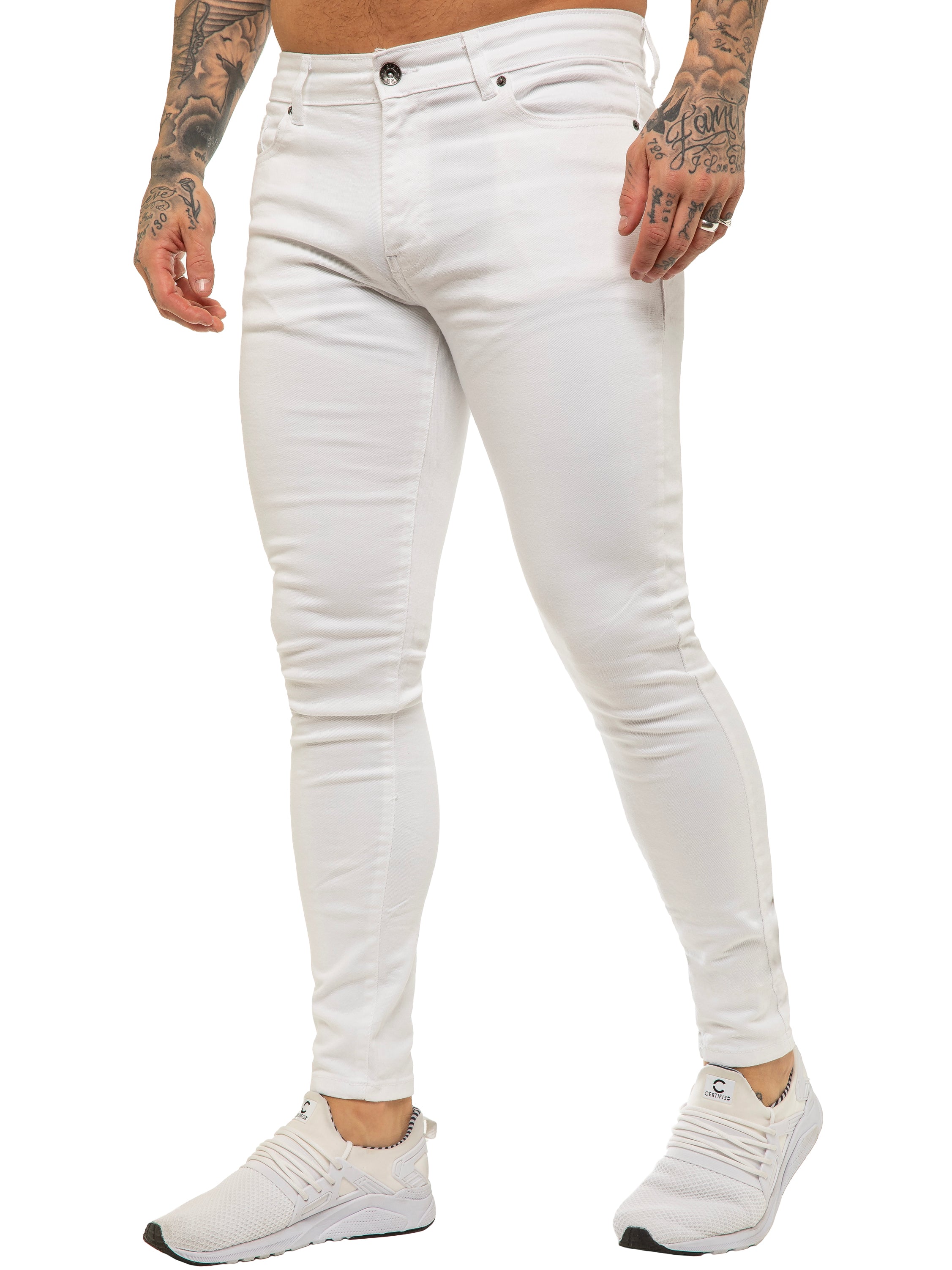 Enzo | Mens Designer Stretch Skinny Fit Jeans