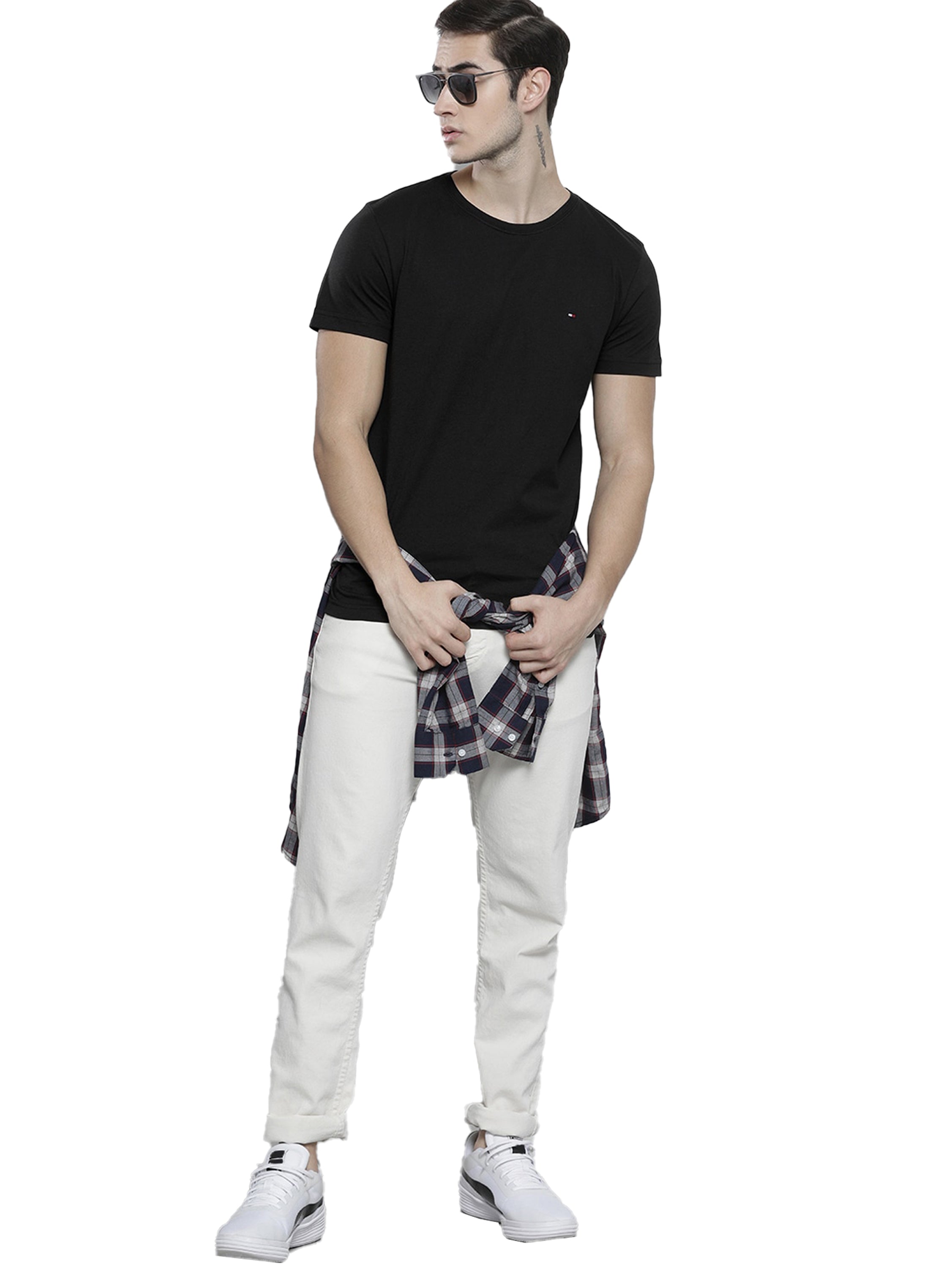 Tommy Hilfiger Mens T Shirt Core Slim Fit Crew Neck T-Shirt