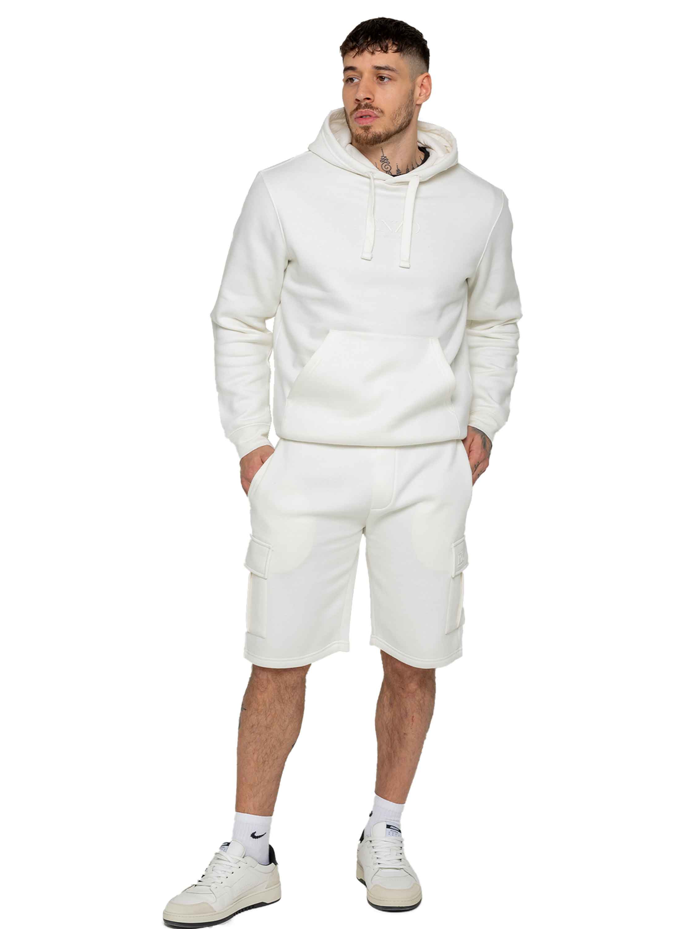Enzo | Mens Cargo Fleece Shorts