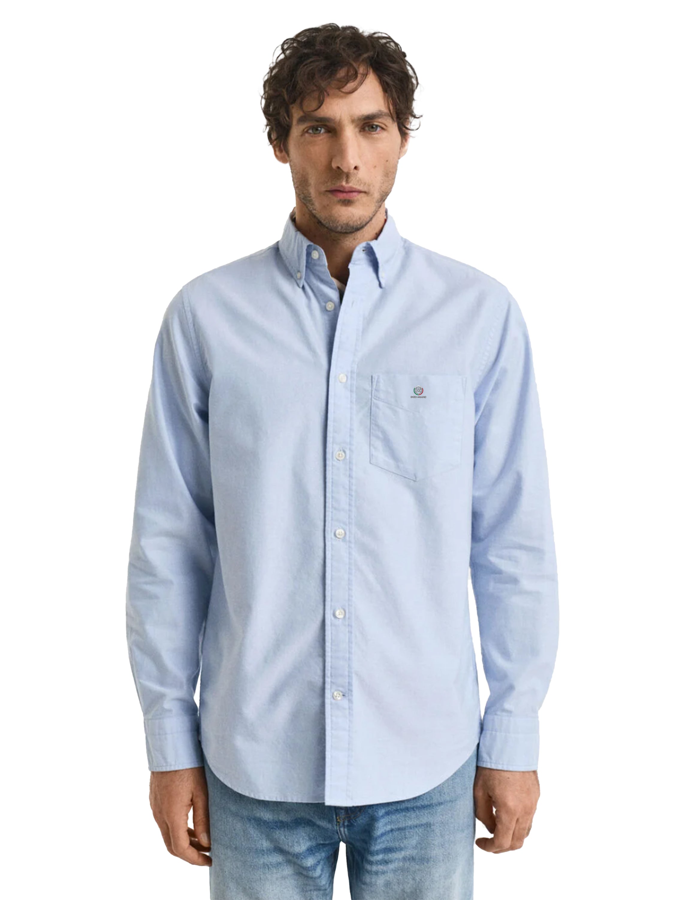 Enzo | Mens Regular Fit Oxford Shirt 2 Pack