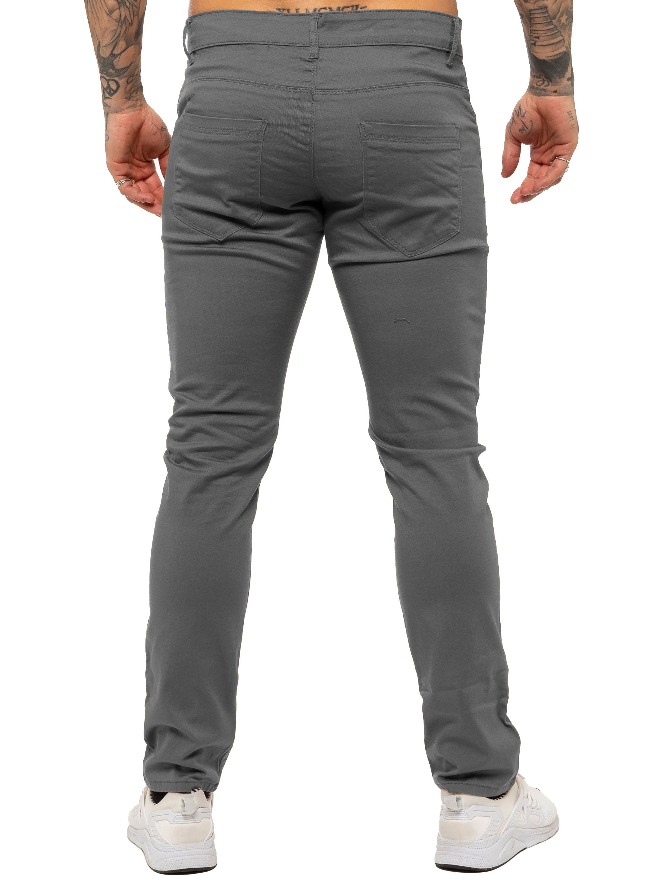 Kruze | Mens Slim Fit Stretch Chinos