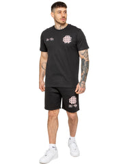 Enzo Milano | Mens Printed T-Shirt & Shorts Set