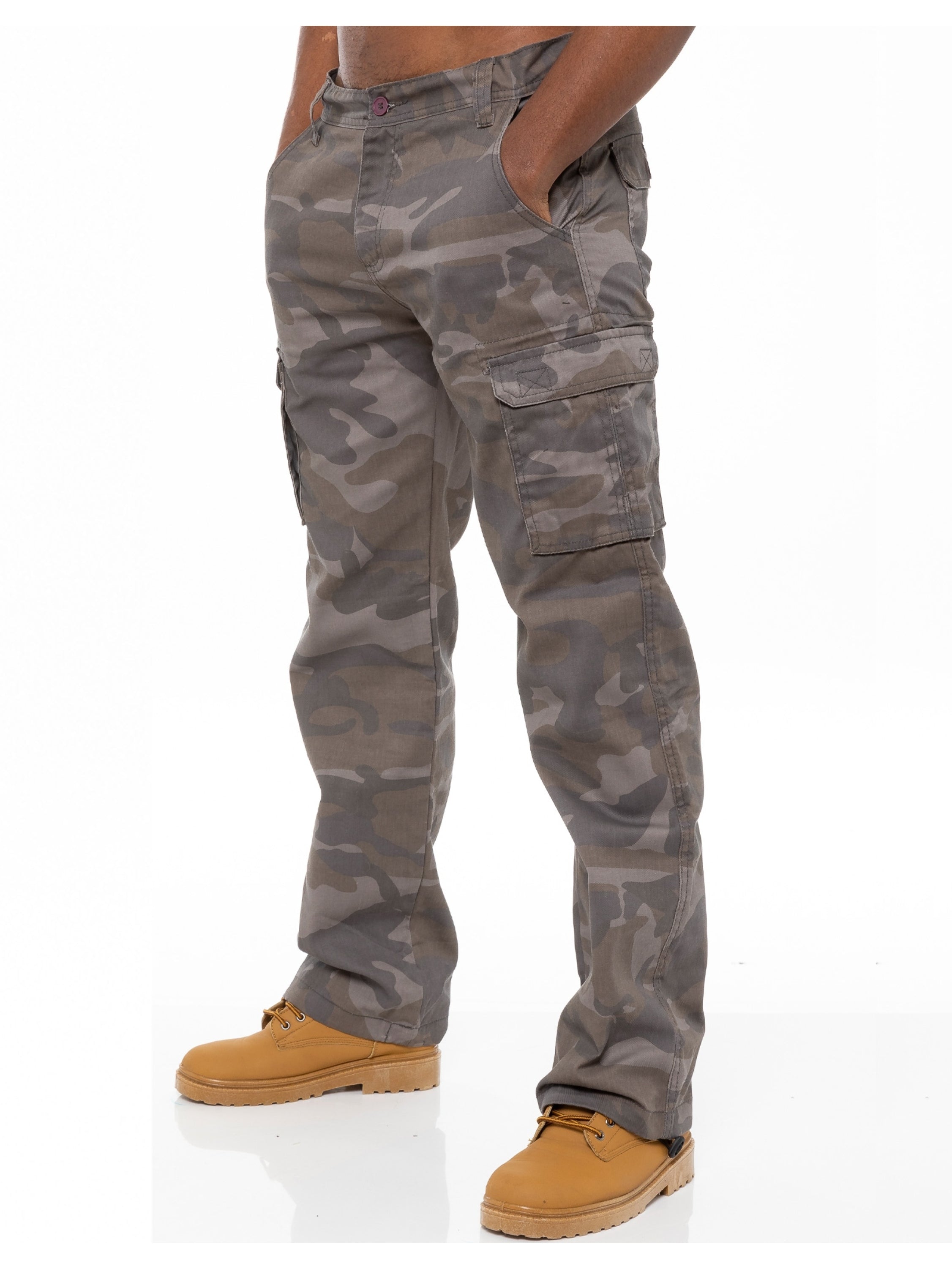 Kruze | Mens Cargo Camo Trousers