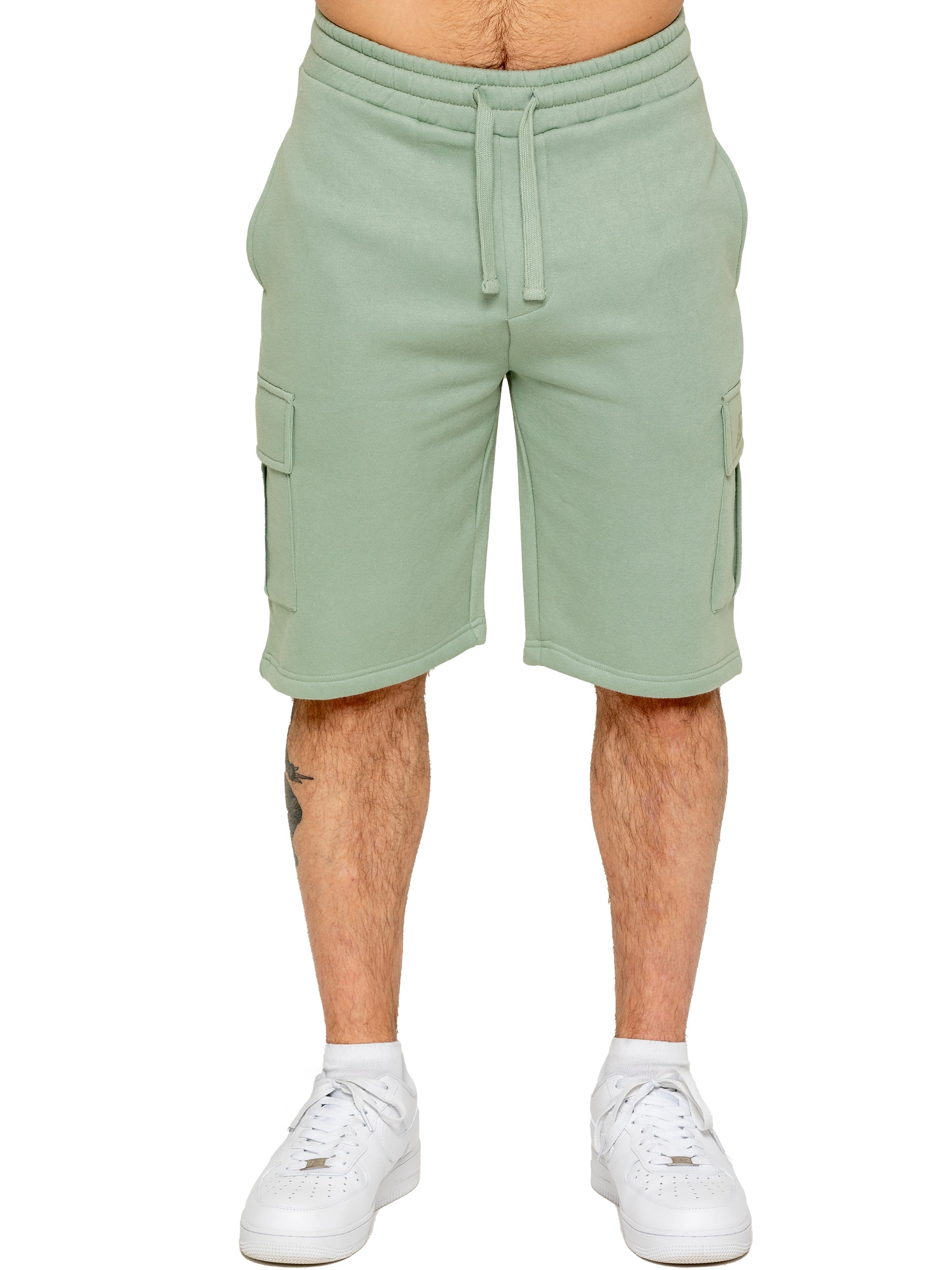 Enzo | Mens Cargo Fleece Shorts