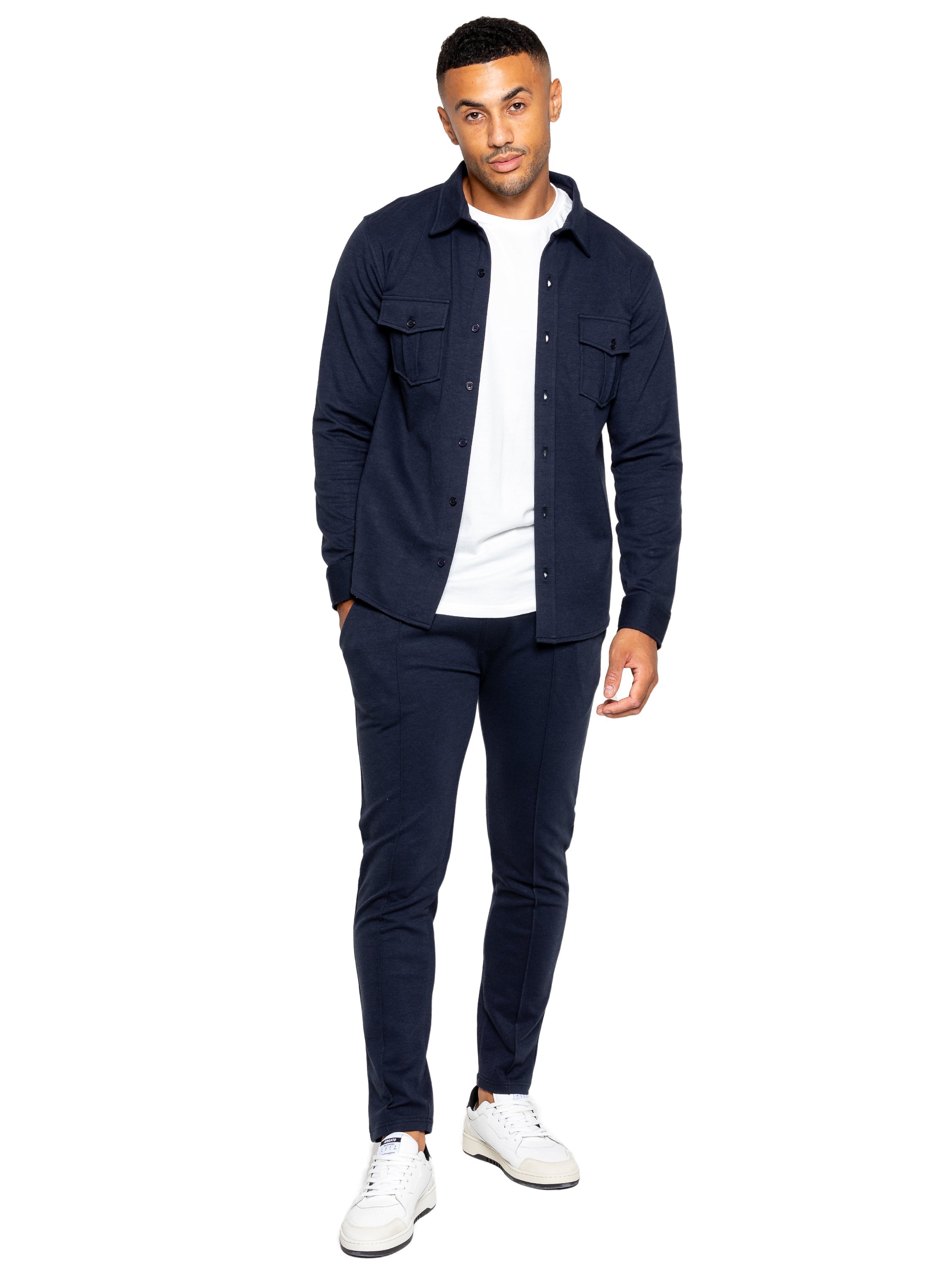 Enzo | Mens Smart Pleated Joggers