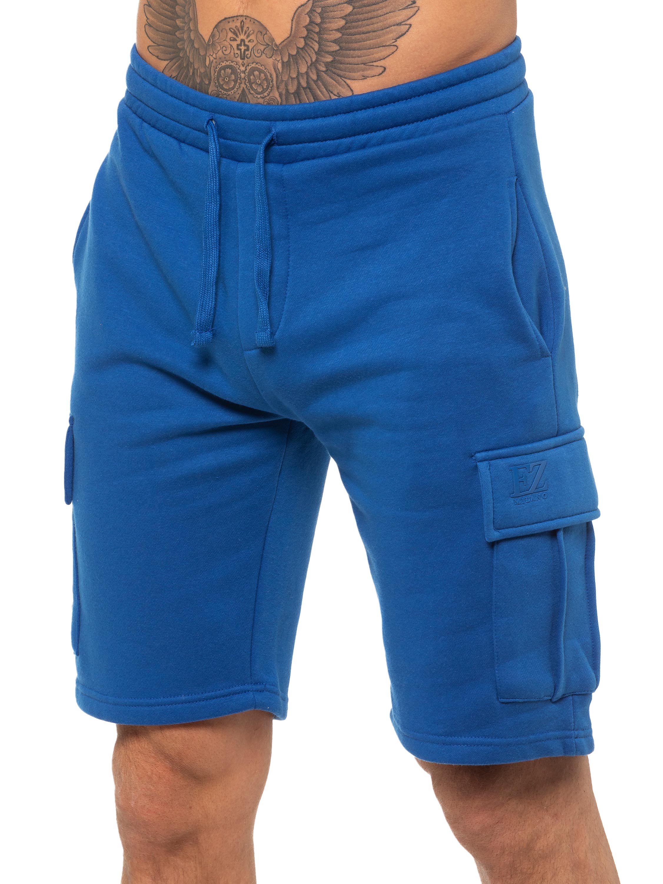 Enzo | Mens Cargo Fleece Shorts