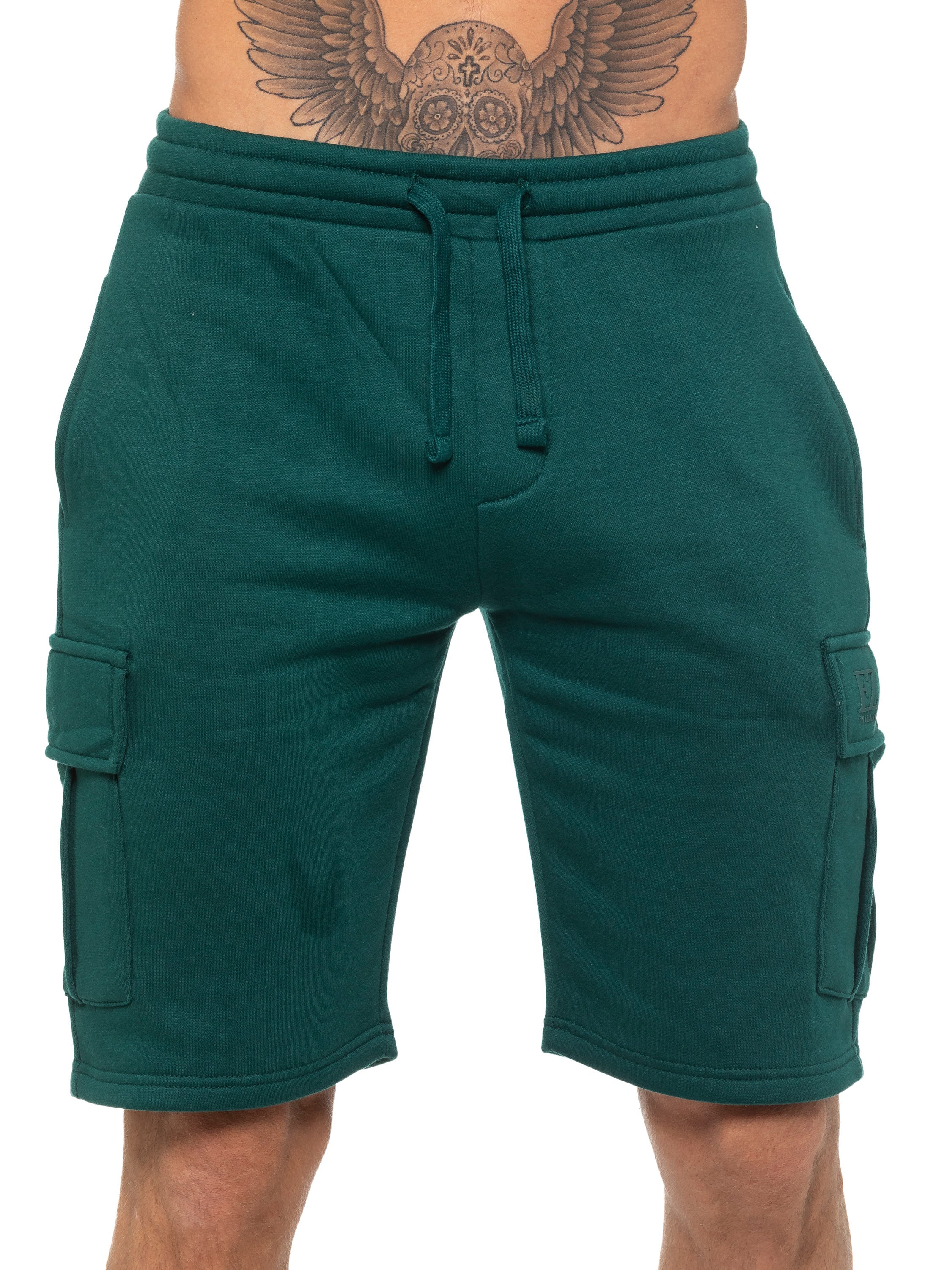 Enzo | Mens Cargo Fleece Shorts
