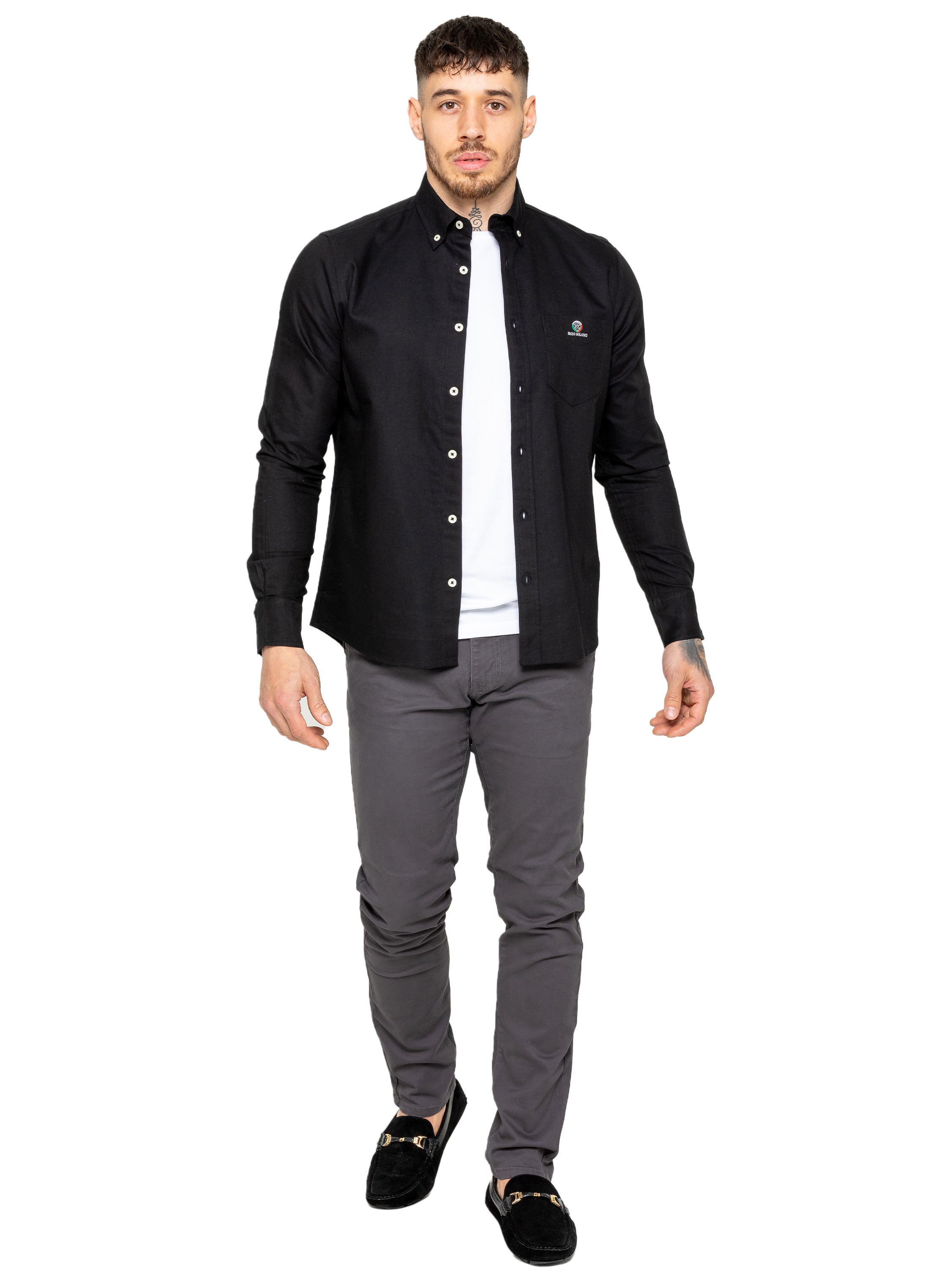 Enzo | Mens Regular Fit Oxford Shirt