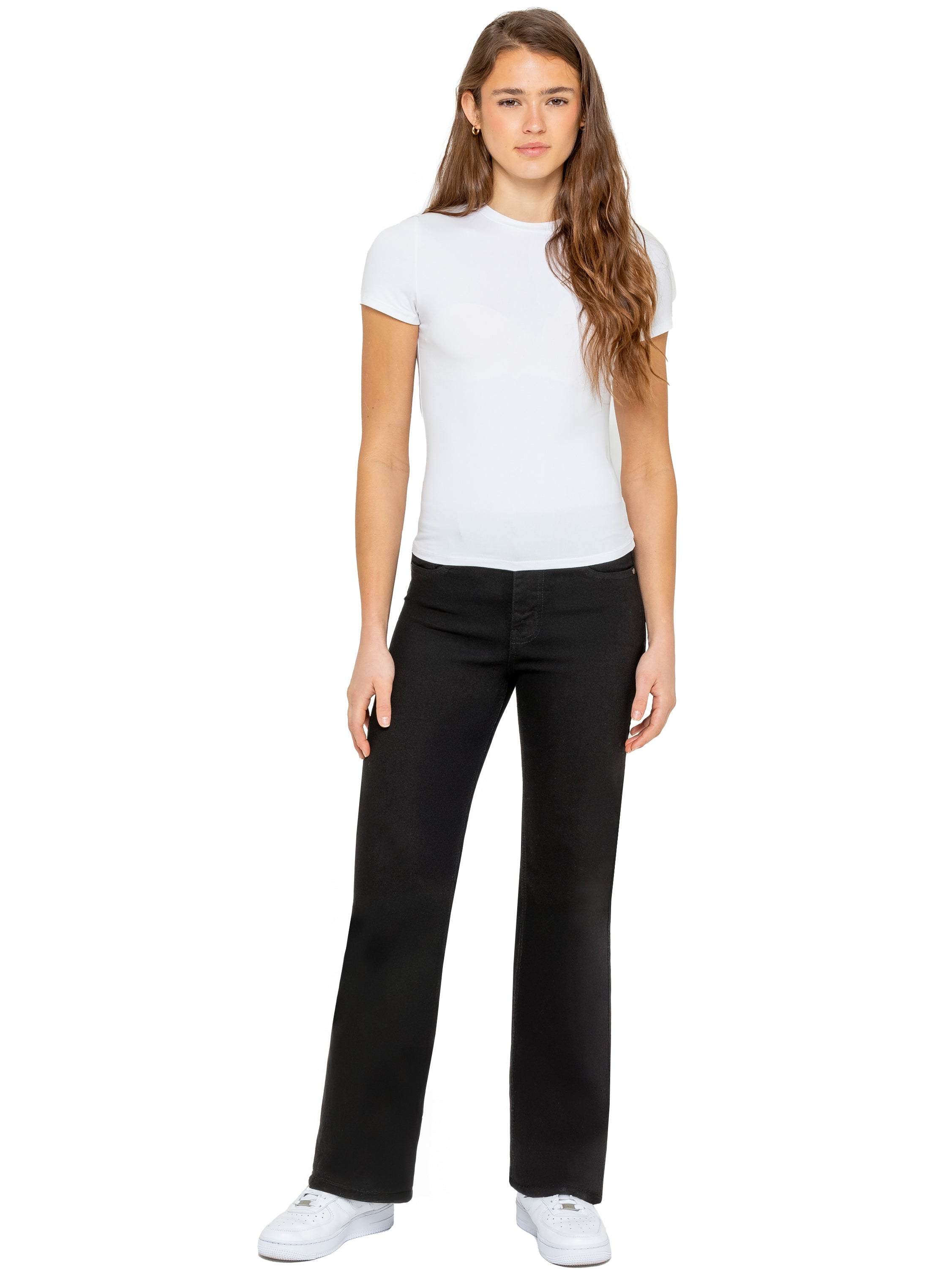 Enzo | Womens Wide Leg Jeans