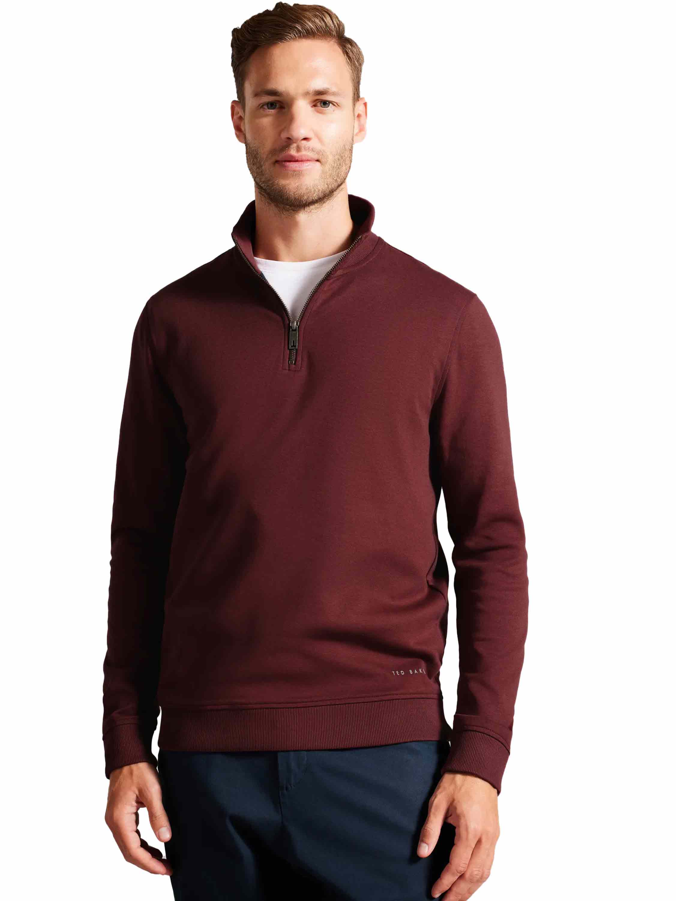 Ted Baker | Mens Half Zip Funnel Neck Sweat - Antram