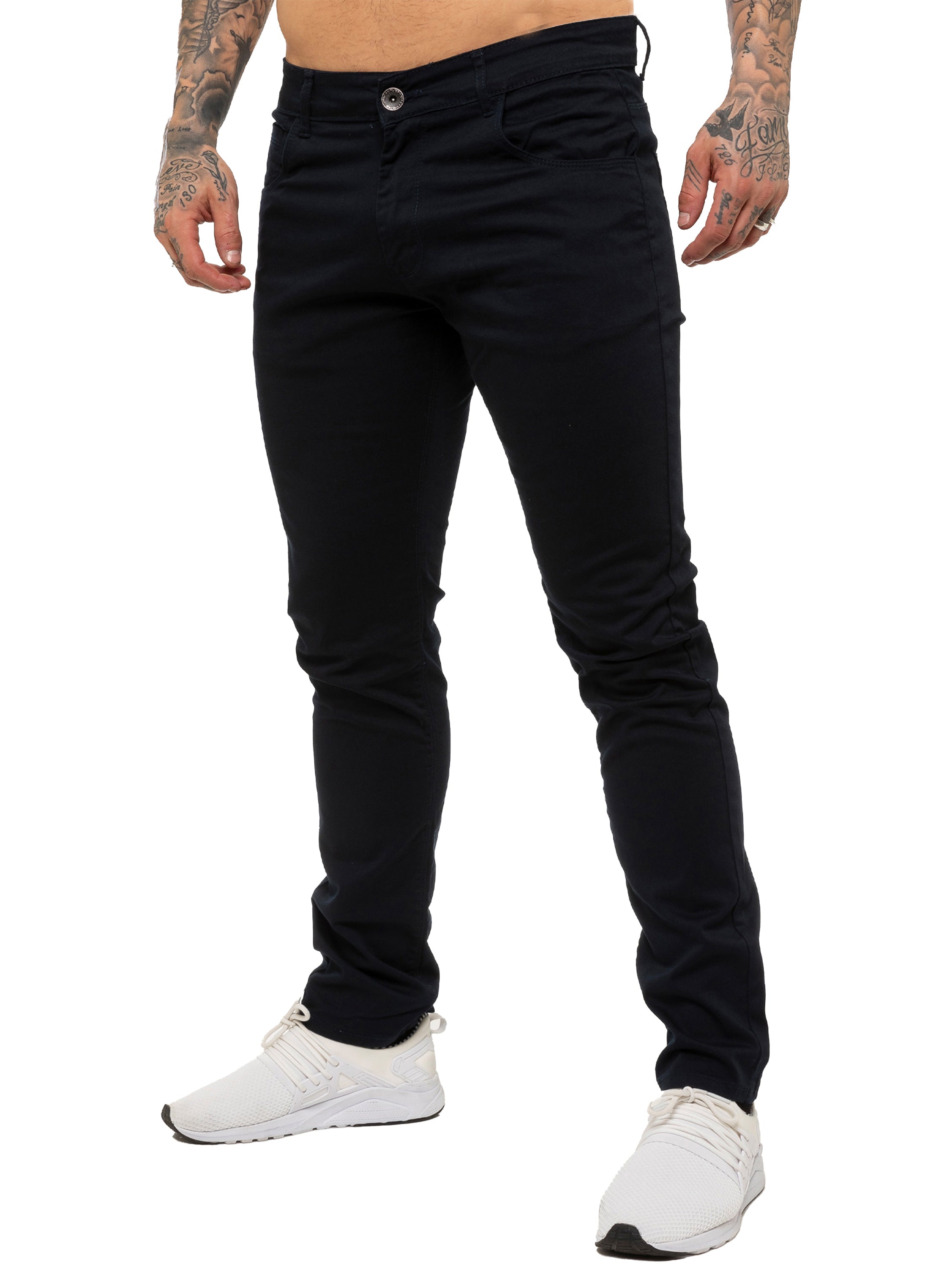 Kruze | Mens Slim Fit Stretch Chinos
