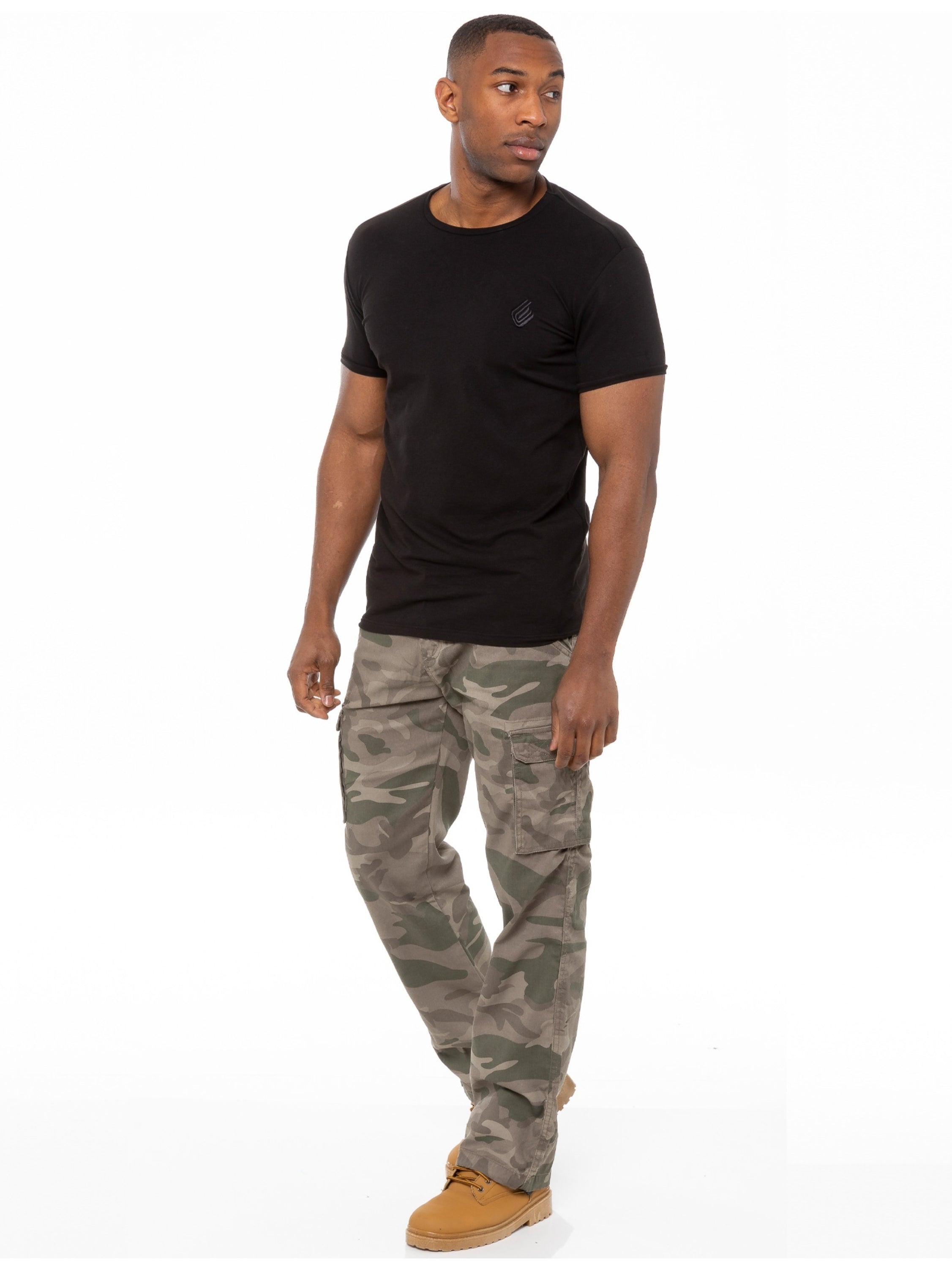 Kruze | Mens Cargo Camo Trousers