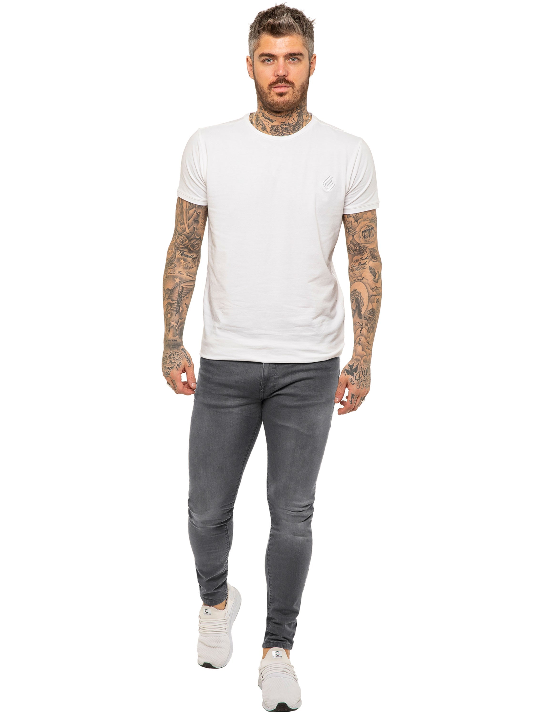 Enzo | Mens Designer Stretch Skinny Fit Jeans